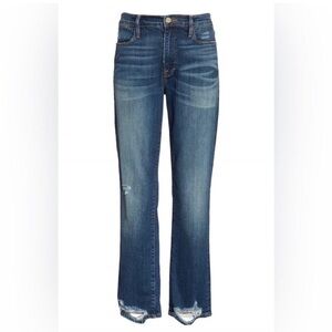 Frame Le High Straight High Rise Jeans Randolph Way Blue‎ Sz 24 Distressed